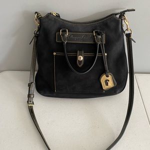 Dooney and Bourke black suede purse.